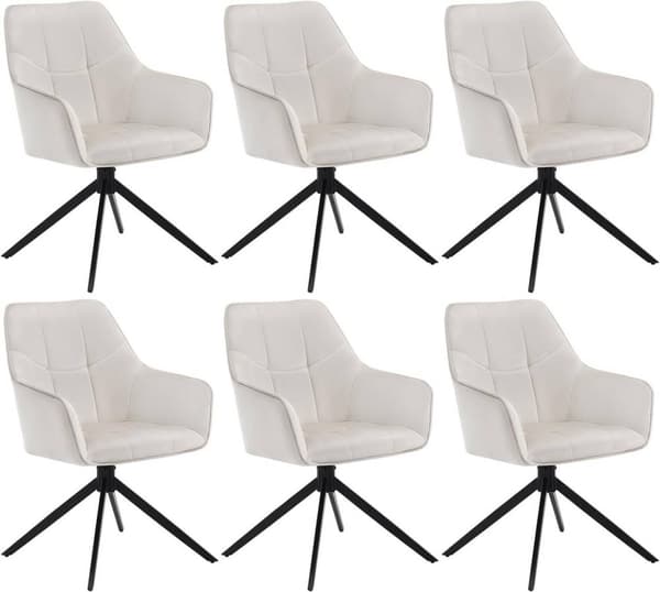 Rootz ruokapöydän tuolisarja - Kääntyvä tuoli - Pehmustettu tuoli - Samettipäällinen - Ergonominen muotoilu - 58cm x 86cm x 63,5cm