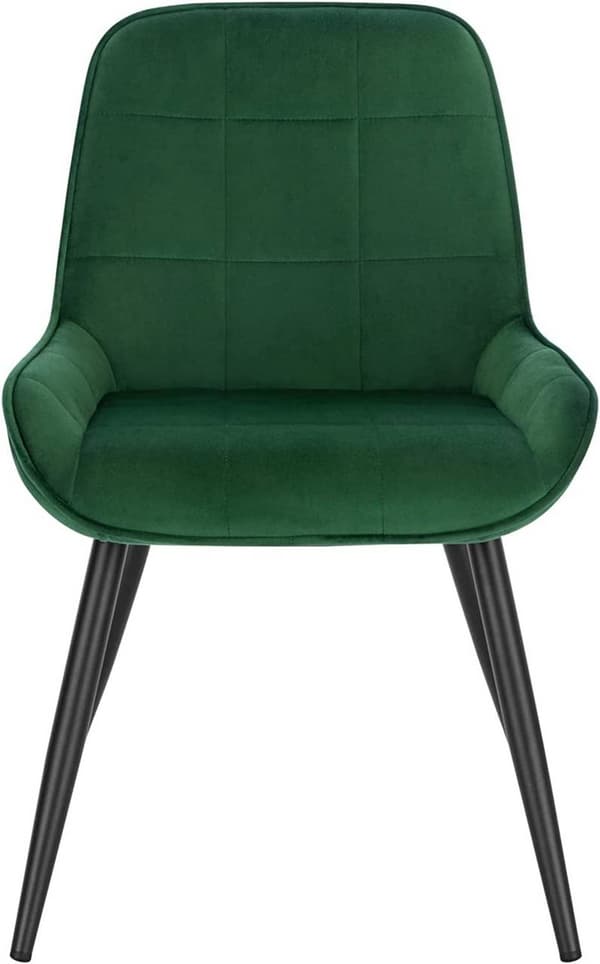 Rootz spisestuestolesæt - Polstrede stole - Køkkenstol - Fløjlsbetræk - Ergonomisk design - 38 cm x 43 cm - 81,5 cm x 47 cm - Bæreevne 120 kg