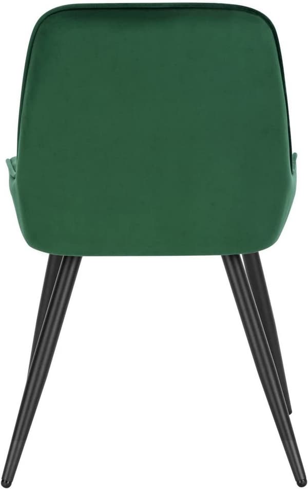 Rootz spisestuestolesæt - Polstrede stole - Køkkenstol - Fløjlsbetræk - Ergonomisk design - 38 cm x 43 cm - 81,5 cm x 47 cm - Bæreevne 120 kg