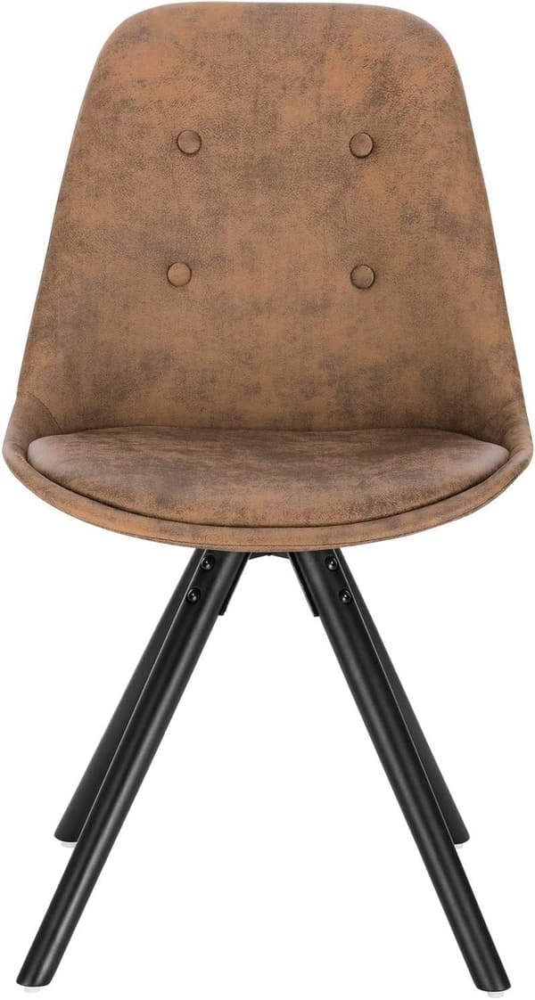 Rootz matstolsset - Stoppad stol - Ben i massivt trä - Ergonomiskt ryggstöd - Golvskydd - 39D x 43W x 83H cm