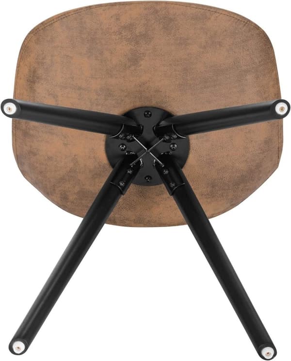 Rootz matstolsset - Stoppad stol - Ben i massivt trä - Ergonomiskt ryggstöd - Golvskydd - 39D x 43W x 83H cm
