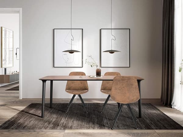 Rootz matstolsset - Stoppad stol - Ben i massivt trä - Ergonomiskt ryggstöd - Golvskydd - 39D x 43W x 83H cm