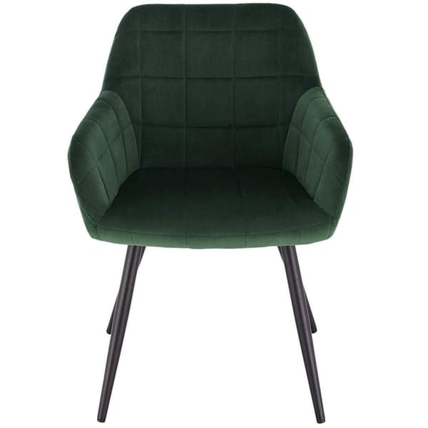 Rootz Velvet spisestuestol - Køkkenstol - Polstret stol - Højdensitetsskum - Stabile metalben - 49cm x 43cm x 81cm