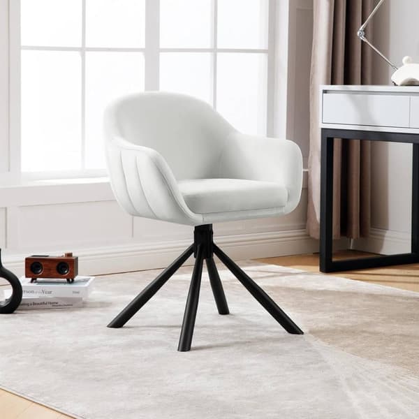 Rootz drejelig spisestuestol - Fløjlsstol - Komfortabel stol - 360° rotation - Skum af høj kvalitet - 57 cm x 79 cm x 62 cm