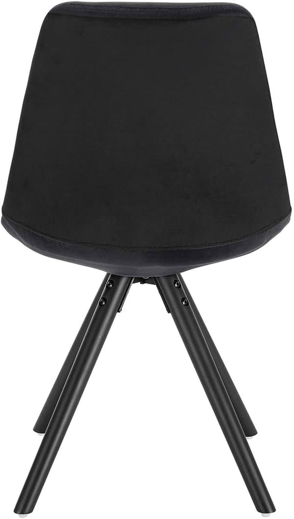 Rootz polstret spisestuestol - Skandinavisk stol - Fløjlsstol - Massivt træben - Ergonomisk design - 83cm x 41cm x 43cm