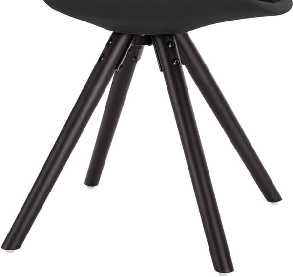 Rootz polstret spisestuestol - Skandinavisk stol - Fløjlsstol - Massivt træben - Ergonomisk design - 83cm x 41cm x 43cm