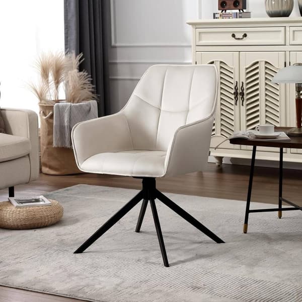 Rootz drejelige spisestuestolesæt - Moderne stole - Polstret fløjl - Ergonomisk design - 58cm x 86cm x 63,5cm