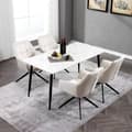Miniatyrbild 2 av 9: Rootz Velvet Dining Chair - Snurrstol - Vadderad stol - Ergonomisk design - 58cm x 86cm x 63,5cm