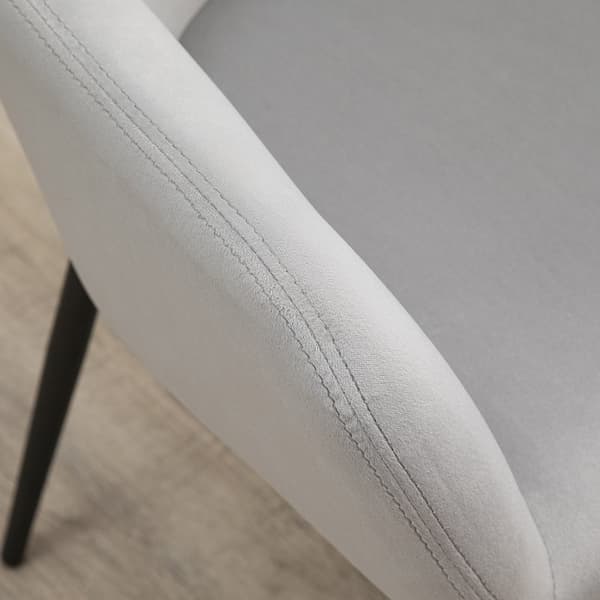 Rootz Sæt med 2 Velvet Spisestuestole - Køkkenstole - Polstrede stole - Komfortable siddepladser - 54cm x 57cm x 80cm