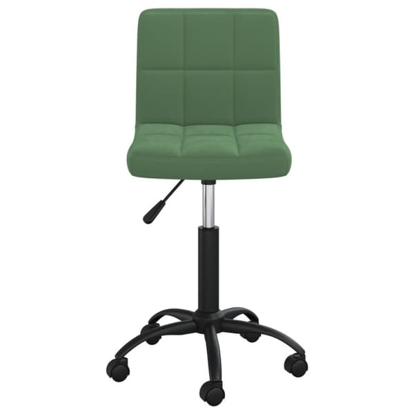 Snurrbar matstol mörkgrön sammet