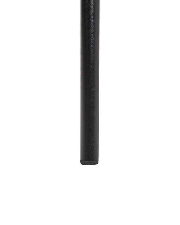 Sett med 2 Spisestoler Lysegrå Polyester Polstring Metallben Elegante Spisestuemøbler