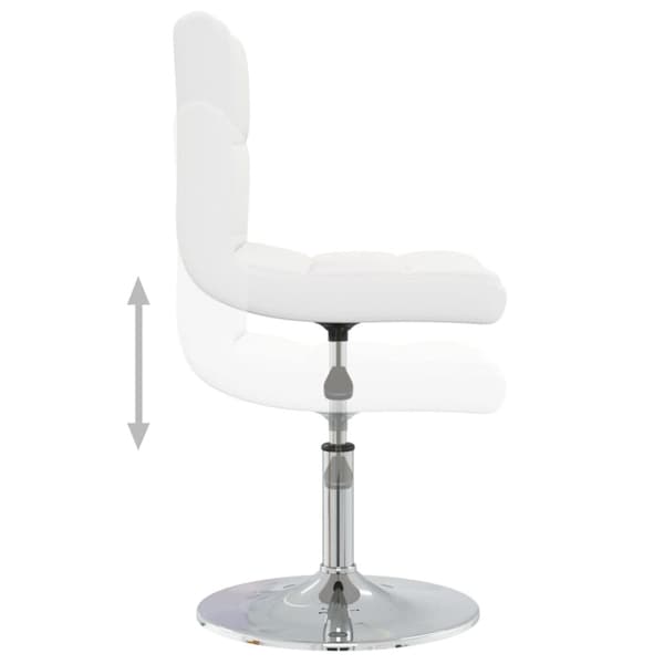 Pöytätuolit 6 kpl White Faux Leather