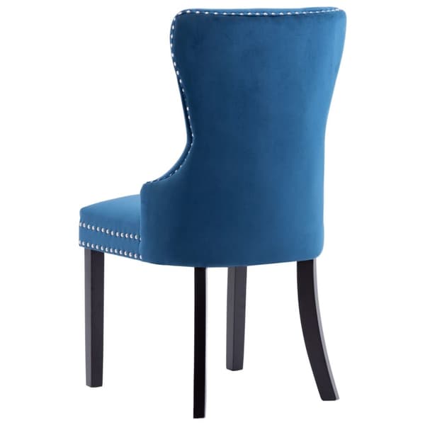 spisebordsstole 4 stk. velour blå