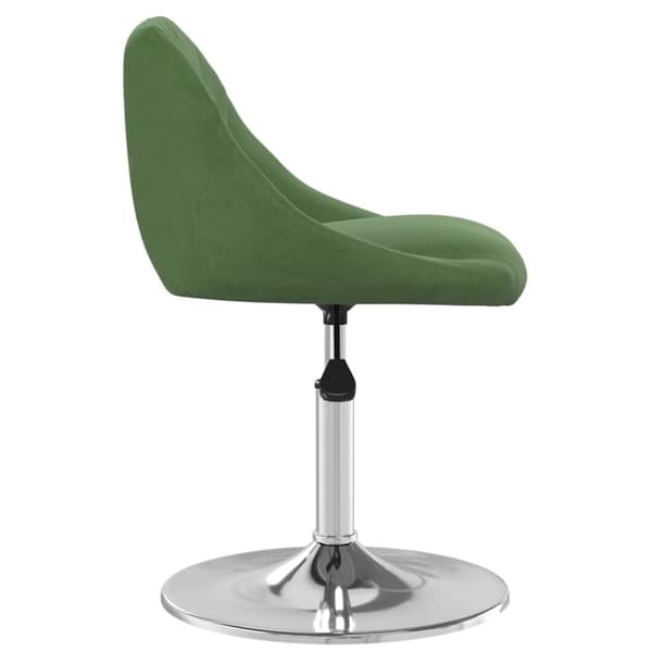 kääntyvät ruokapöydän tuolit 2 kpl Dark Green Velvet