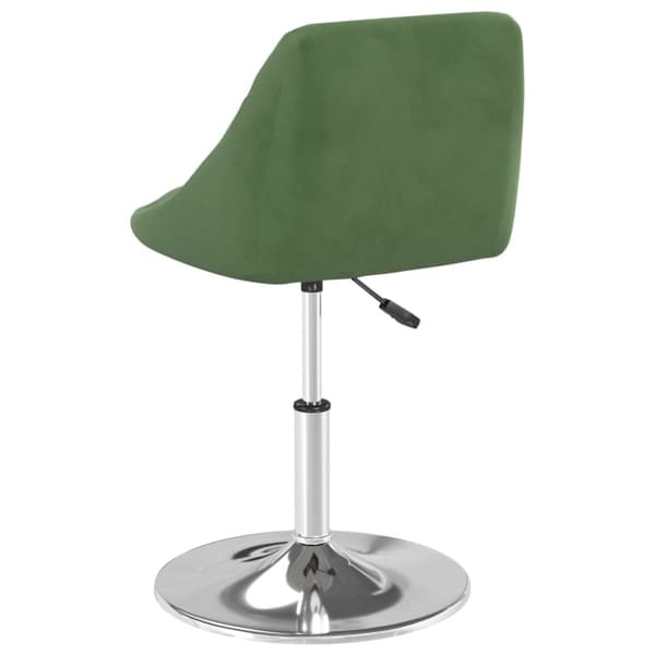 kääntyvät ruokapöydän tuolit 2 kpl Dark Green Velvet