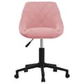 Miniatyrbild 2 av 2: Snurrbar matstol rosa sammet