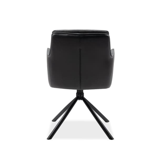 Set med 2 svarta stolar L63 cm - Logan