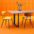 Miniatyrbild 2 av 5: Set med 2 senap Babette stolar - H79 cm