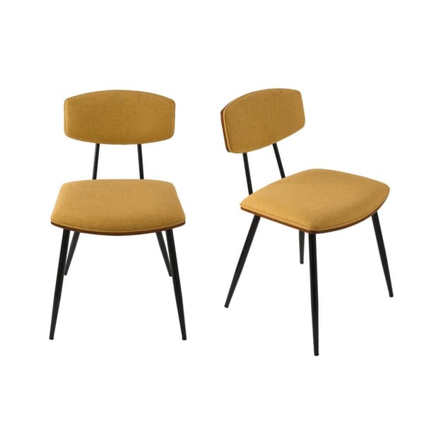 Set med 2 senap Babette stolar - H79 cm