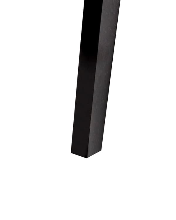 Sett med 2 Spisestoler Svart Gummitre Polyesterstoff Uten armlener Retro design