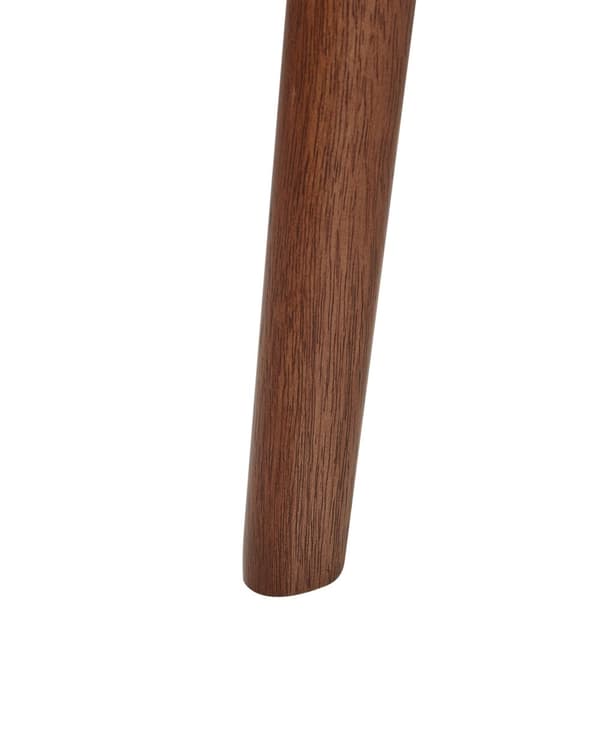 Sett med 2 Spisestoler Ramme i Mørkt Gummitre Beige Boucle Sete Armløs Retro Design