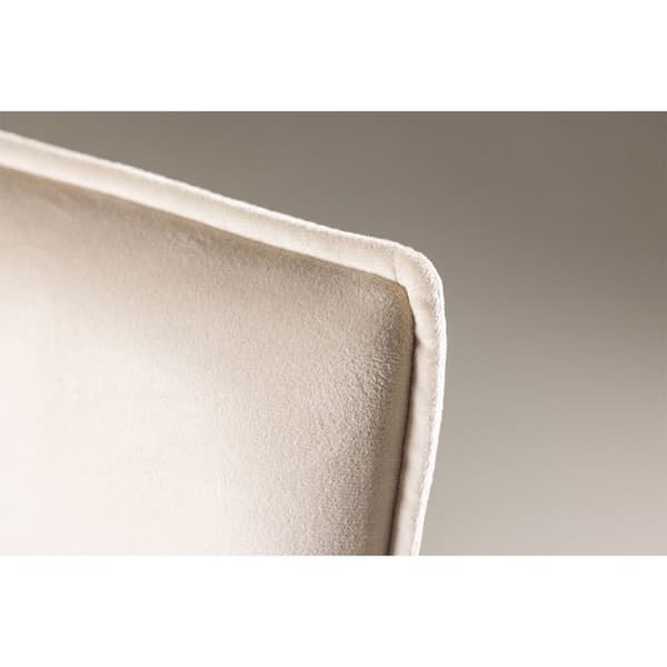 Petra matstol med armstöd sammet beige.