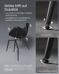 Miniatyrbillede 7 af 7: Rootz EKHO Collection - Spisestuestole - Køkkenstole - Elegant design - 45cm x 50cm x 85cm
