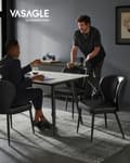 Miniatyrbillede 2 af 7: Spisestuestole - Sæt med 2 - Ekho -samling - Blæk -sort