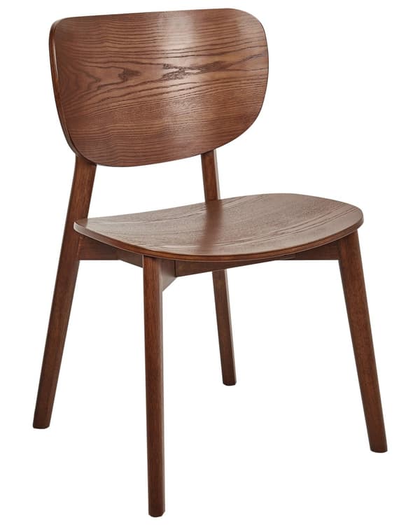 Spisebordsstol Lyst Gummitræ Sæt af 2 Spisestole Klassiske Spisestuestol til Spisestue Skandinavisk Design Træstole til Spisebord