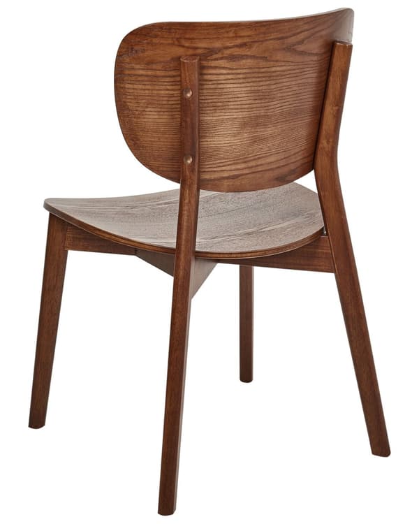 Spisebordsstol Lyst Gummitræ Sæt af 2 Spisestole Klassiske Spisestuestol til Spisestue Skandinavisk Design Træstole til Spisebord