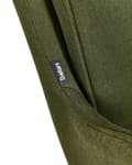 Miniatyrbillede 8 af 11: Spisebordsstole Grøn Polyester Sæt af 2 Stof Polstrede Spisestue Stole med Drejefunktion Spisestole med Armlæn Behagelige Design