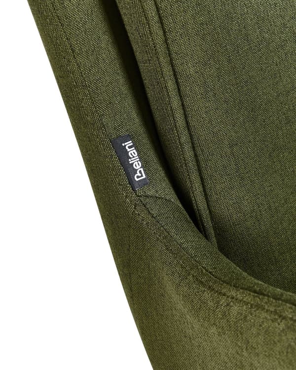 Spisebordsstole Grøn Polyester Sæt af 2 Stof Polstrede Spisestue Stole med Drejefunktion Spisestole med Armlæn Behagelige Design