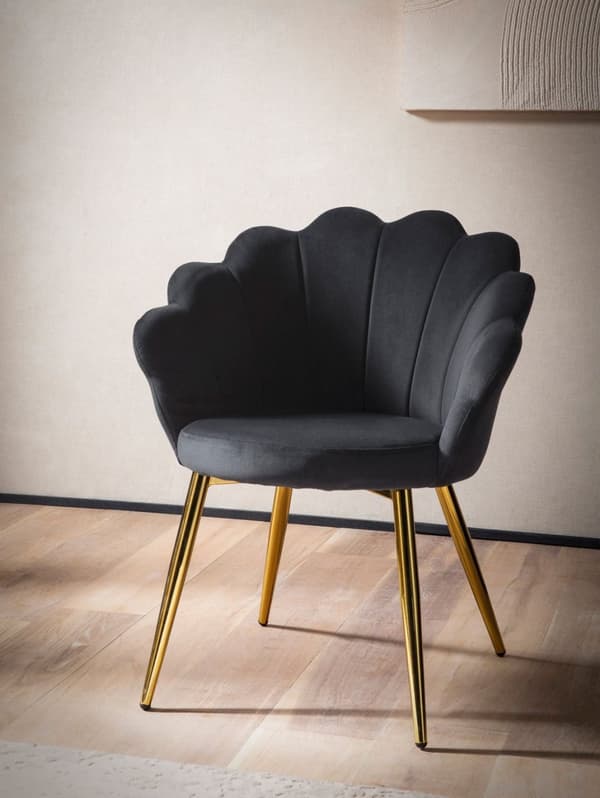 Rootz Modern ruokatuoli - Skandinaavinen tuoli - Tyylikäs istuin - Velvet Comfort - 47,5 cm x 80 cm x 53 cm