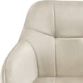 Miniatyrbillede 6 af 10: Stol Marilyn, velour, quiltet - creme/sort,pr. stk.