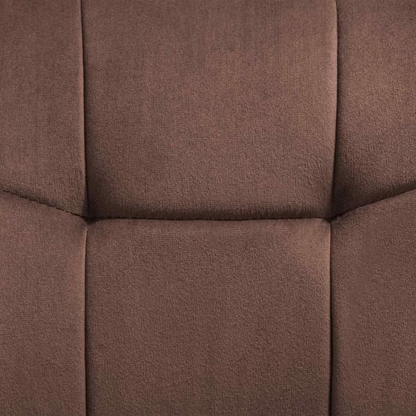 Stol Marilyn, velour, quiltet - brun/sort,pr. stk.