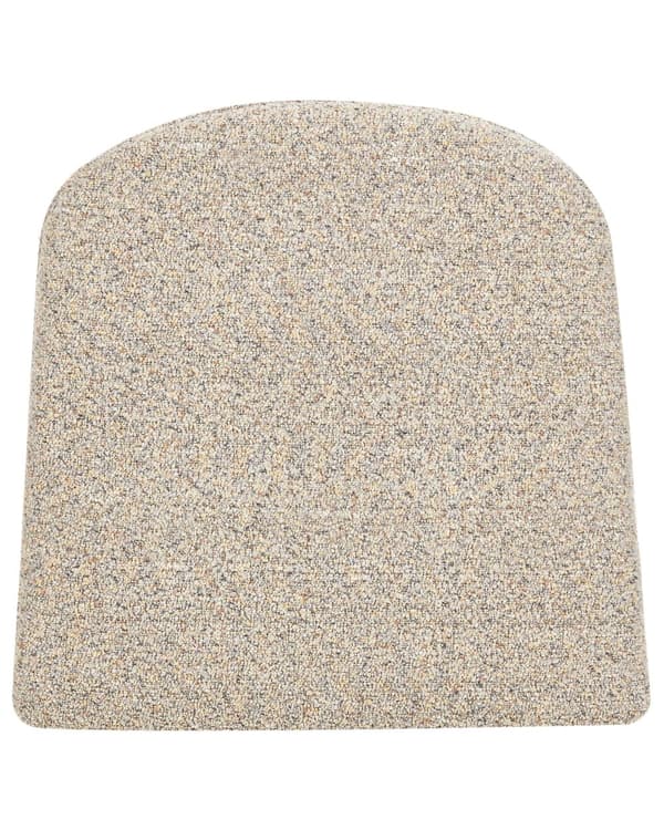 Sett med 2 Stoler i Beige Polyester og Kunstskinn Metallben til Spisestue