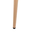 Miniatyrbillede 8 af 9: Sæt med 4 spisebordsstole beige syntetisk sæde metalben moderne minimalistisk stil køkken spisestue