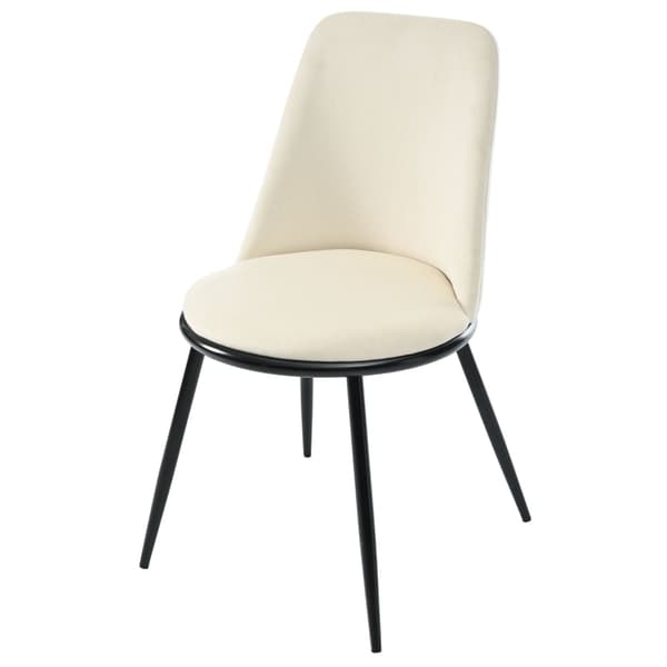 Rootz 2-delt spisebordsstolesæt - Fløjlssæde - Ergonomiske stole - Komfort og stabilitet - 50L x 48W x 88H cm