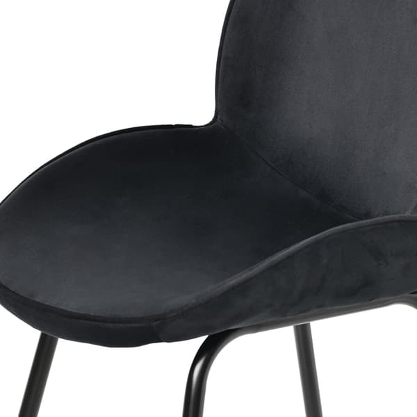 Rootz 2-delt spisebordsstole - Fløjlsstole - Polstrede sæder - Ergonomisk komfort - 52L x 43W x 90H cm