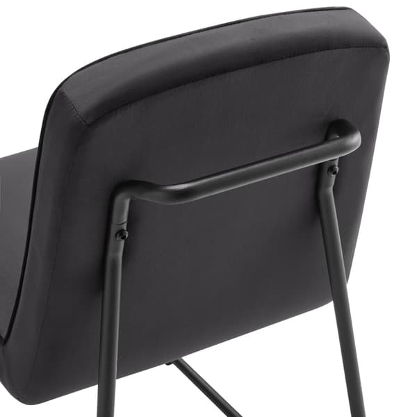 Rootz Black Velvet -ruokailutuolit - Modernit ruokapöydän istuimet - Tyylikkäät pehmustetut tuolit - Mukavat, korkeatiheyksiset vaahtomuovit - 46L x 4