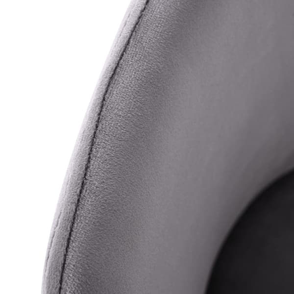 Rootz 2-delt spisebordsstole - Fløjlsbetræk - Ergonomiske stole - Rygstøtte - 50L x 48W x 88H cm