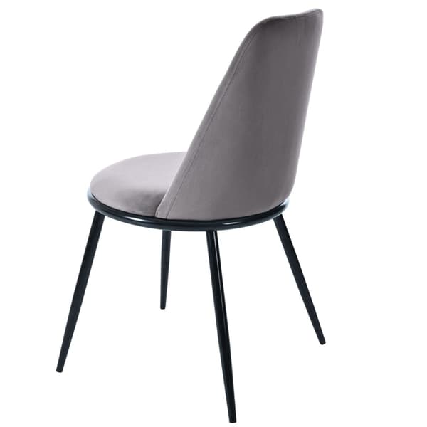 Rootz 2-delt spisebordsstole - Fløjlsbetræk - Ergonomiske stole - Rygstøtte - 50L x 48W x 88H cm