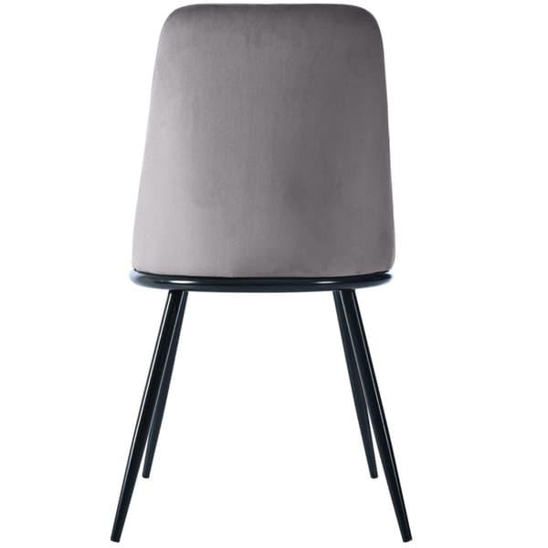 Rootz 2-delt spisebordsstole - Fløjlsbetræk - Ergonomiske stole - Rygstøtte - 50L x 48W x 88H cm