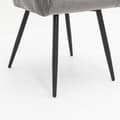 Miniatyrbild 7 av 11: Rootz Grey Velvet Matstolar - Stoppade sittplatser - Eleganta kuddar - Ergonomisk komfort - 45L x 55W x 85H cm - Enkel montering