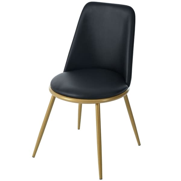 Rootz spisestuestolesæt med 2 - Luksuriøse siddepladser - Komfortable stole - Åndbart PU-læder - 50L x 48W x 88H cm