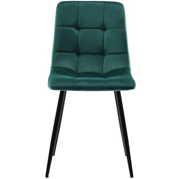 Rootz 4 ruokapöydän tuolin setti - Velvet-tuolit - Pehmustetut istuimet - Ergonominen muotoilu - 44 cm x 46 cm x 86 cm