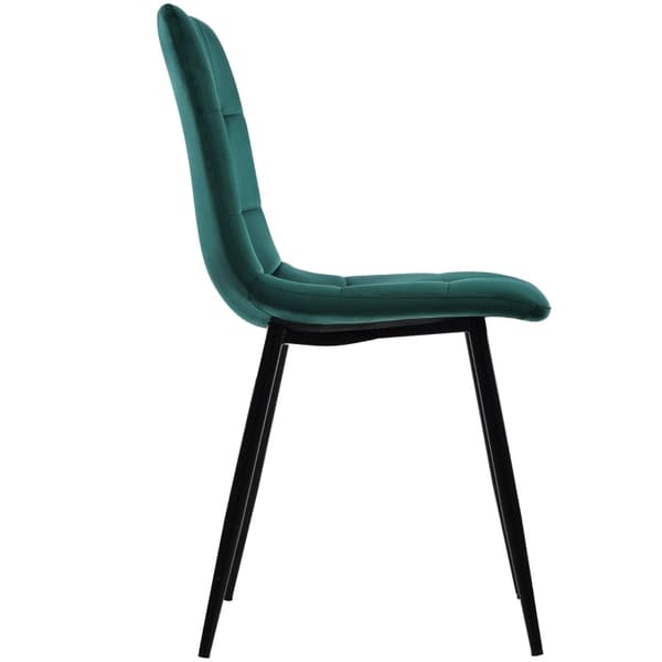 Rootz 4 ruokapöydän tuolin setti - Velvet-tuolit - Pehmustetut istuimet - Ergonominen muotoilu - 44 cm x 46 cm x 86 cm