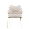 Miniatyrbillede 9 af 11: Rootz Sherpa spisestuestol - Omklædningsstol - Loungestol - Luksuriøs komfort - 54,5L x 67W x 83,7H cm