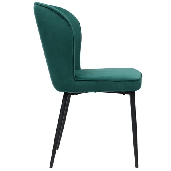 Rootz Set med 2 matstolar - Sammetsklädda säten - Modern design - Ergonomisk komfort - 47L x 49W x 86H cm - Enkel montering och hållbar