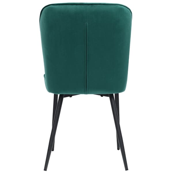 Rootz Set med 2 matstolar - Sammetsklädda säten - Modern design - Ergonomisk komfort - 47L x 49W x 86H cm - Enkel montering och hållbar